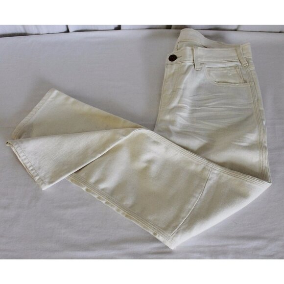 SKARGORN FOR MADEWELL Denim - MADEWELL SKARGORN THORN SLIM SLOUCH JEANS IVORY BITE SIZE 27 NWT A7295